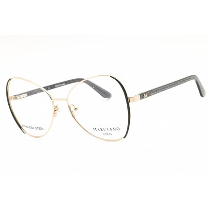 Guess by Marciano Women's Eyeglasses - Grey/Gold/Black Full Rim Frame | GM50015 020 ,