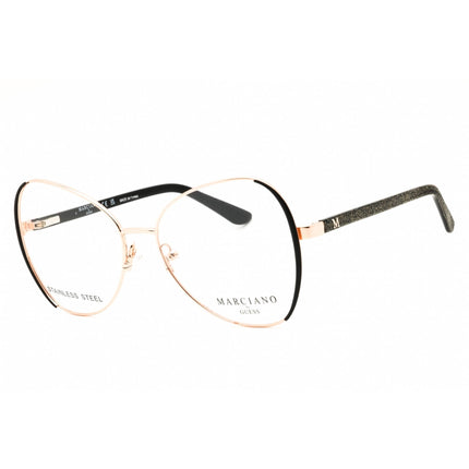 Guess by Marciano Women's Eyeglasses - Black/Gold/Grey Full Rim Frame | GM50015 005 ,