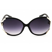 Guess Factory Women's Sunglasses - Round Shape Shiny Black Full Rim Frame | GF6099 01B ,