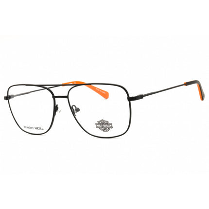 Harley Davidson Men's Eyeglasses - Matte Black Rectangular Full Rim Frame | HD0948 002 ,