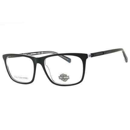 Harley Davidson Men's Eyeglasses - Grey/Black Rectangular Full Rim Frame | HD0975 020 ,