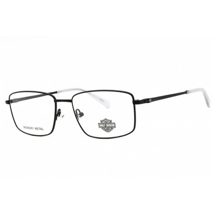 Harley Davidson Men's Eyeglasses - Matte Black Metal Rectangular Frame | HD50027 002 ,