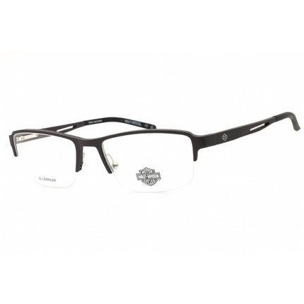 Harley Davidson Men's Eyeglasses - Matte Gunmetal Metal Half Rim Frame | HD50030 009 ,