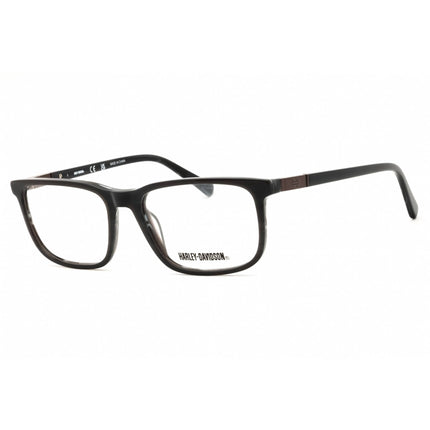 Harley Davidson Men's Eyeglasses - Black Rectangular Full Rim Frame | HD50046 005 ,