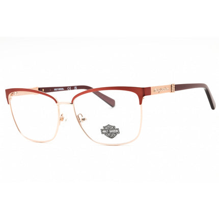 Harley Davidson Women's Eyeglasses - Matte Pink Metal Full Rim Frame | HD50076 073 ,