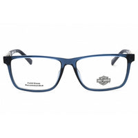 Harley Davidson Men's Eyeglasses - Shiny Light Blue Rectangular Frame | HD50093 084 ,