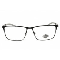 Harley Davidson Men's Eyeglasses - Matte Black Metal Rectangular Frame | HD50102 002 ,