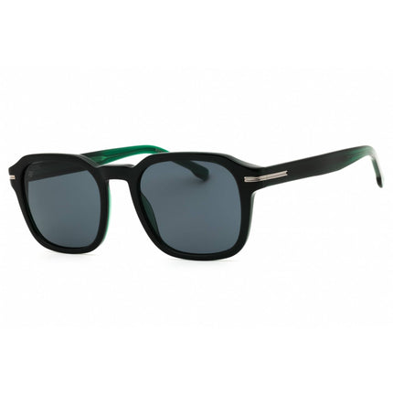 Hugo Boss Men's Sunglasses - Grey/Green Acetate Oval Full Rim Frame | 1627/S 03U5 IR ,