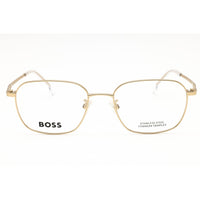 Hugo Boss Men's Eyeglasses - Matte Gold Metal Oval Full Rim Frame | 1674/F 0AOZ 00 ,