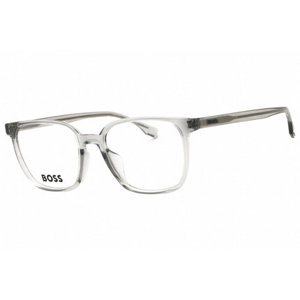Hugo Boss Men's Eyeglasses - Grey Plastic Rectangular Shape Frame | 1679/F 0KB7 00 ,