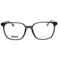 Hugo Boss Men's Eyeglasses - Blue Plastic Rectangular Shape Frame | 1679/F 0PJP 00 ,