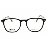 Hugo Boss Men's Eyeglasses - Black Plastic Rectangular Full Rim Frame | 1680 0807 00 ,