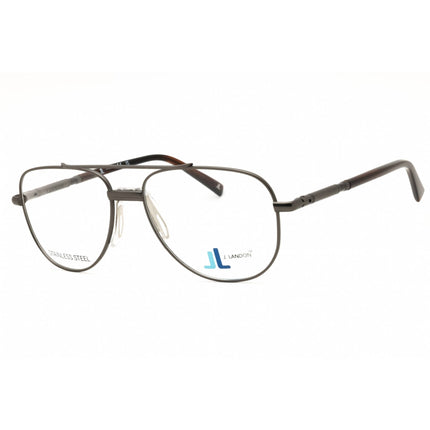 J. Landon Men's Eyeglasses - Matte Dark Nickeltin Metal Full Rim Frame | JL1010 007 ,