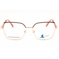 J. Landon Women's Eyeglasses - Shiny Rose Gold Metal Cat Eye Shape Frame | JL50002 028 ,