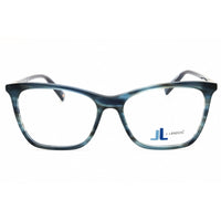 J. Landon Women's Eyeglasses - Shiny Blue Rectangular Full Rim Frame | JL50022 090 ,