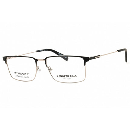 Kenneth Cole New York Men's Eyeglasses - Black/Silver Rectangular Frame | KC0346 005 ,