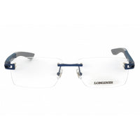 Longines Men's Eyeglasses - Rectangular Shape Shiny Blue Metal Frame | LG5006-H 090 ,