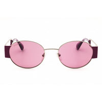 Max & Co Women's Sunglasses - Shiny Light Ruthenium/Purple Full Rim Frame | MO0071 14Z ,