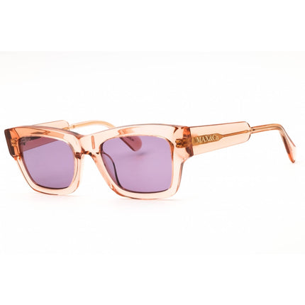 Max & Co Women's Sunglasses - Orange Acetate Full Rim Rectangular Frame | MO0081 44Y ,