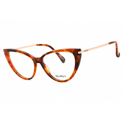 Max Mara Women's Eyeglasses - Red Havana Acetate Cat Eye Full Rim Frame | MM5006 054 ,