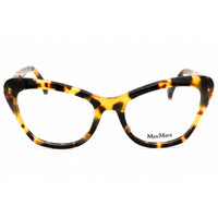 Max Mara Women's Eyeglasses - Blonde Havana Acetate Cat Eye Shape Frame | MM5030 053 ,