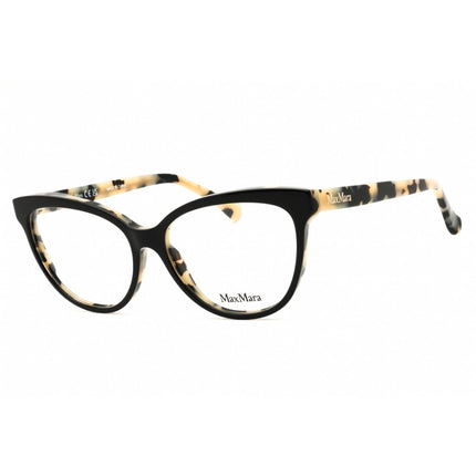 Max Mara Women's Eyeglasses - Black/Beige Cat Eye Shape Full Rim Frame | MM5093 005 ,