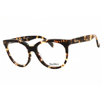 Max Mara Women's Eyeglasses - Dark Havana Acetate Round Full Rim Frame | MM5110 052 ,
