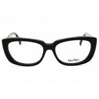 Max Mara Women's Eyeglasses - Shiny Black Rectangular Full Rim Frame | MM5114 001 ,