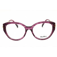 Max Mara Women's Eyeglasses - Violet/Gold Acetate Round Full Rim Frame | MM5116 083 ,