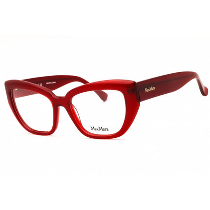 Max Mara Women's Eyeglasses - Shiny Red Acetate Cat Eye Full Rim Frame | MM5135 066 ,