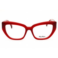 Max Mara Women's Eyeglasses - Shiny Red Acetate Cat Eye Full Rim Frame | MM5135 066 ,