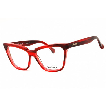 Max Mara Women's Eyeglasses - Red Acetate Cat Eye Shape Full Rim Frame | MM5136 068 ,