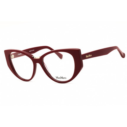 Max Mara Women's Eyeglasses - Shiny Red Acetate Cat Eye Full Rim Frame | MM5142 066 ,