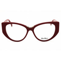 Max Mara Women's Eyeglasses - Shiny Red Acetate Cat Eye Full Rim Frame | MM5142 066 ,