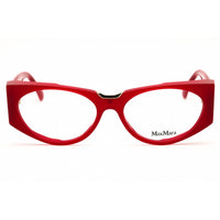 Max Mara Women's Eyeglasses - Shiny Red Acetate Cat Eye Full Rim Frame | MM5158 066 ,