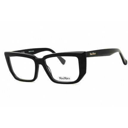 Max Mara Men's Eyeglasses - Shiny Black Acetate Rectangular Shape Frame | MM5160 001 ,