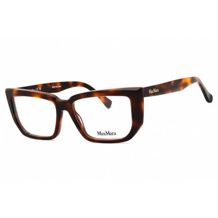 Max Mara Women's Eyeglasses - Dark Havana Rectangular Full Rim Frame | MM5160 052 ,