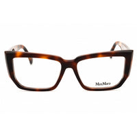 Max Mara Women's Eyeglasses - Dark Havana Rectangular Full Rim Frame | MM5160 052 ,