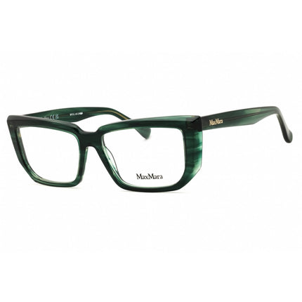Max Mara Women's Eyeglasses - Dark Green Rectangular Shape Full Rim Frame | MM5160 098 ,