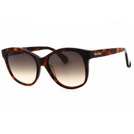 Max Mara Women's Sunglasses - Dark Havana Acetate Oval Full Rim Frame | MM0007 52B ,