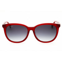 Max Mara Women's Sunglasses - Shiny Red Acetate Round Full Rim Frame | MM0022 66B ,