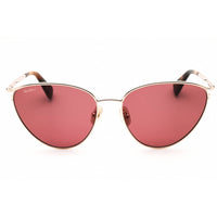Max Mara Women's Sunglasses - Gold/Havana Metal Cat Eye Full Rim Frame | MM0044 52S ,