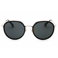 Max Mara Women's Sunglasses - Shiny Black Metal Round Full Rim Frame | MM0109-K 01A ,