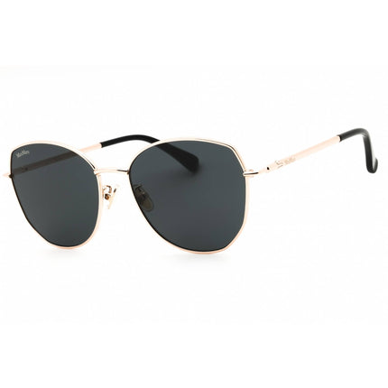 Max Mara Women's Sunglasses - Gold Metal Round Shape Full Rim Frame | MM0114-K 32A ,