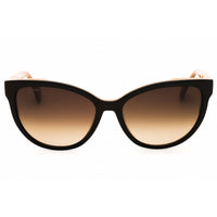 Max Mara Women's Sunglasses - Dark Brown Acetate Full Rim Cat Eye Frame | MM0058 50F ,