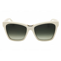 Max Mara Women's Sunglasses - White Acetate Full Rim Cat Eye Frame | MM0089 21P ,