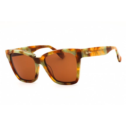 Max Mara Women's Sunglasses - Coloured Havana Full Rim Cat Eye Frame | MM0089 55E ,