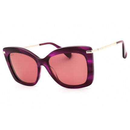 Max Mara Women's Sunglasses - Violet Acetate Full Rim Cat Eye Frame | MM0101 83W ,