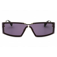 Max Mara Women's Sunglasses - Gold Smoke Lens Full Rim Shield Frame | MM0118 32A ,