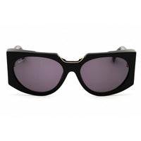 Max Mara Women's Sunglasses - Shiny Black Acetate Full Rim Oversized | MM0123 01A ,